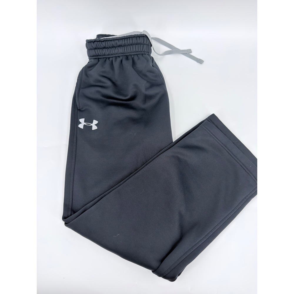 Under Armour Storm Sweatpants Modern Kids Large Black Loose Fit Athletic Joggers